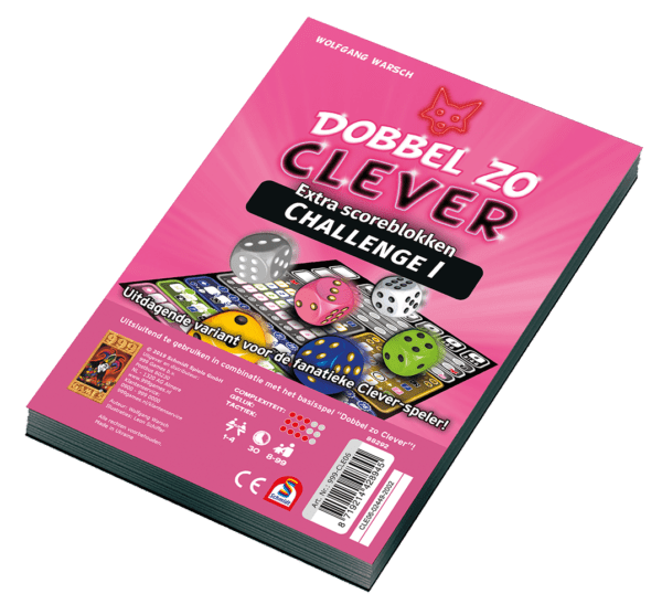 Dobbel zo Clever Challenge Scoreblok Koning Bordspel
