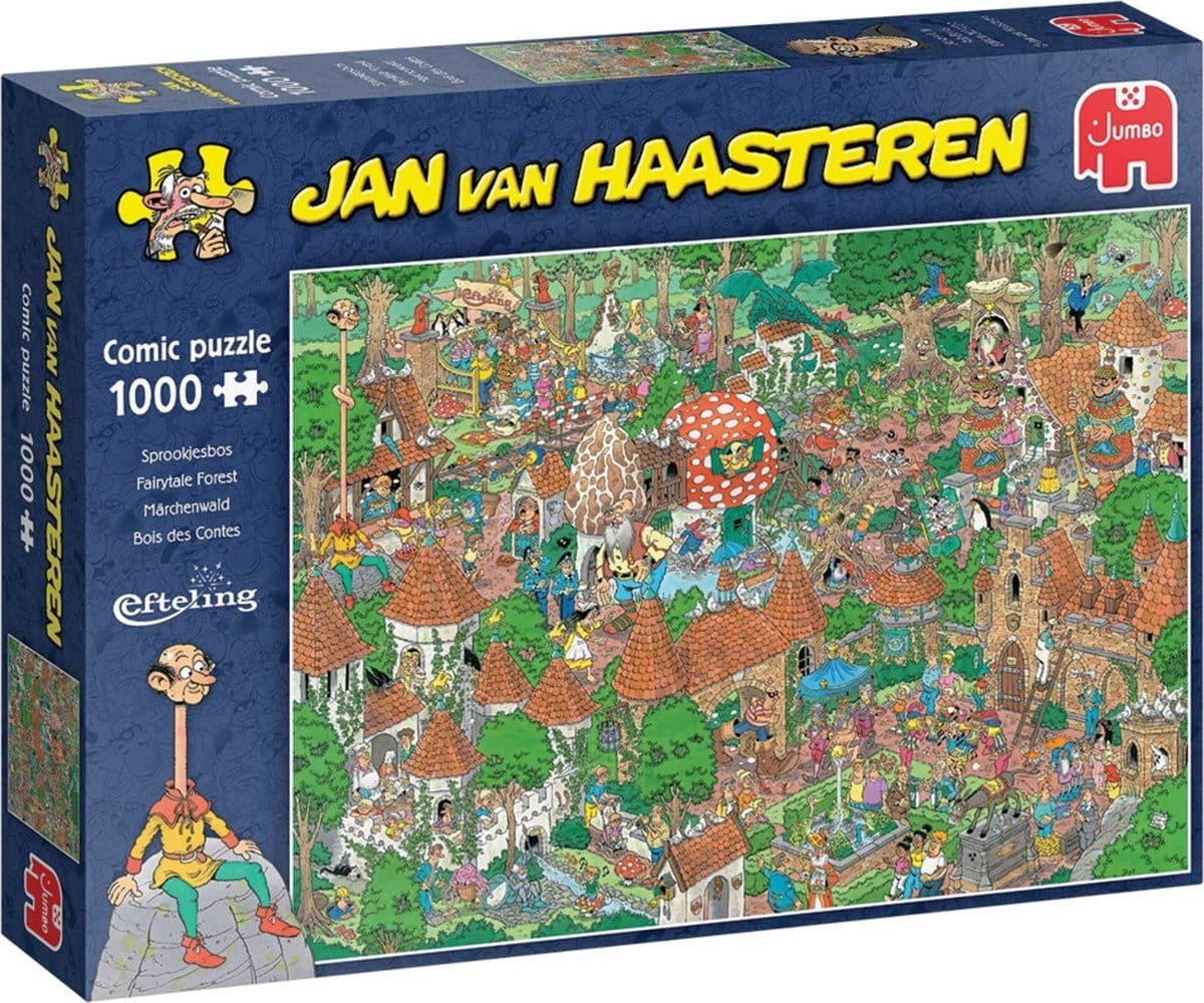 hoofdstuk pastel moeilijk Jan van Haasteren Sprookjesbos puzzel - 1000 stukjes - Koning Bordspel